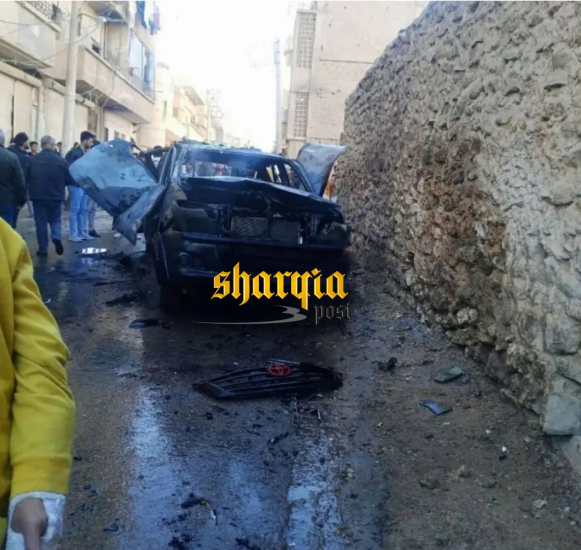 انفـ ـجار سيارة تابعة لقيادي عشائري في دير الزور وسط استنفار أمني واسع