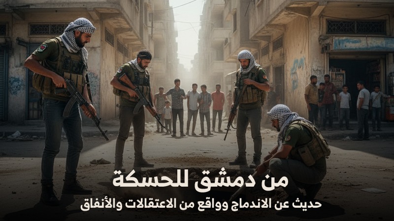 من دمشق إلى الحسكة: كلام عن «الاندماج»… وواقع من الاعتقالات والتجنيد القسري ….. قائد مليشيا قسد» يتحدث عن الاندماج… ويواصل حفر الأنفاق!